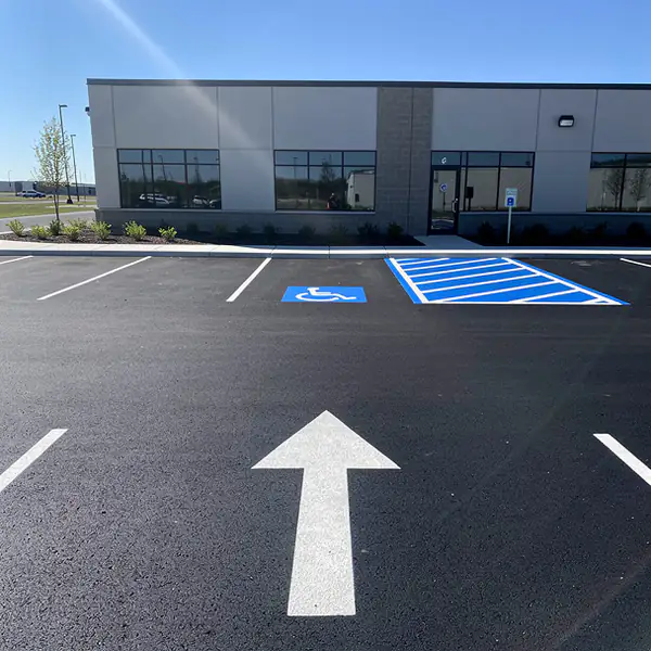 Crisp new layout on repaved Guelph lot