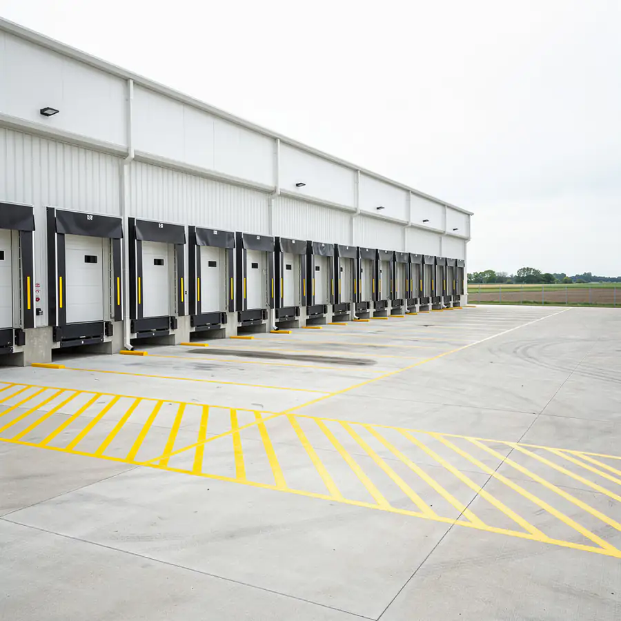 Dock hatching at London Ontario distribution centre